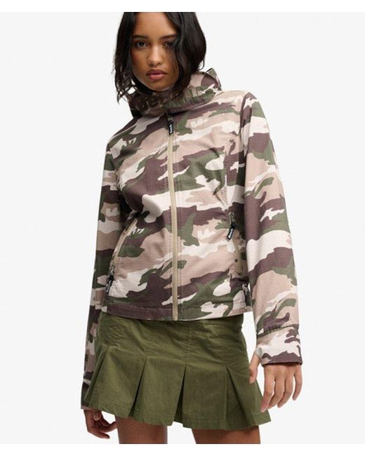 Superdry Green Bench X & Co Bench Hooded Funnel Neck Ripstop Jacket
