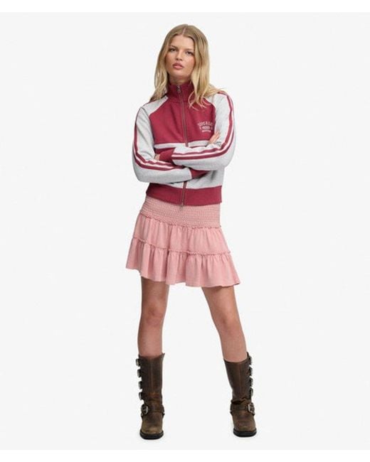 Superdry & Co Tiered Jersey Mini Skirt