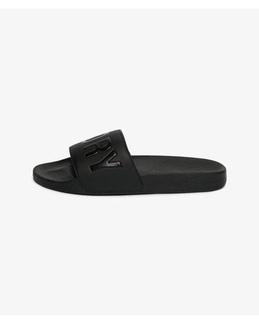 Superdry Black & Co Pool Sliders for men