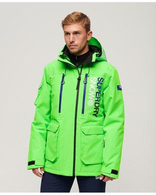 Superdry Green Sport Ski Ultimate Rescue Jacket for men