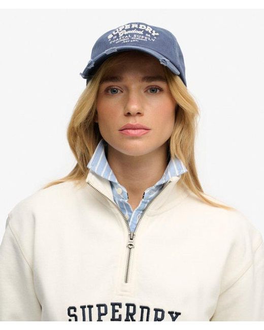 Femme Casquette De Baseball Vintage Applique Taille: 1Taille Superdry en coloris Blue