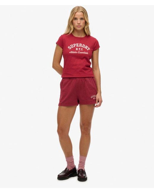 Superdry Red & Co Athletic Essential Slub T-shirt