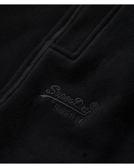 Superdry Black & Co Slim Fit Embroidered Logo Essential joggers for men