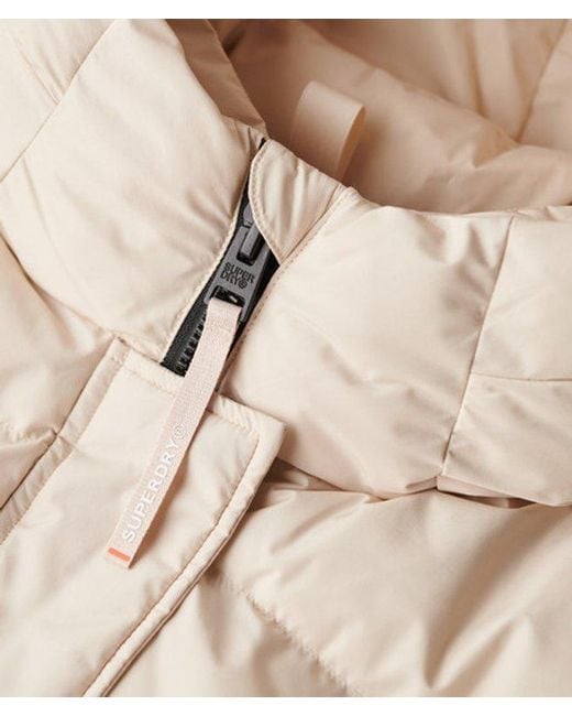 Superdry Natural & Co Hooded Sports Puffer Bomber Jacket