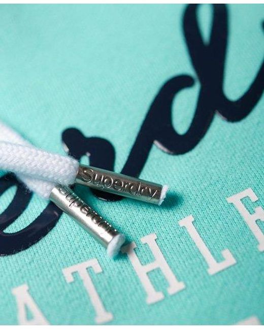 Superdry Green Track & Field Hoodie City Mint