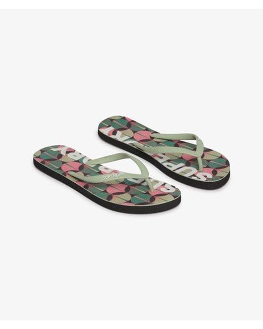 Superdry White & Co Logo Flip Flops