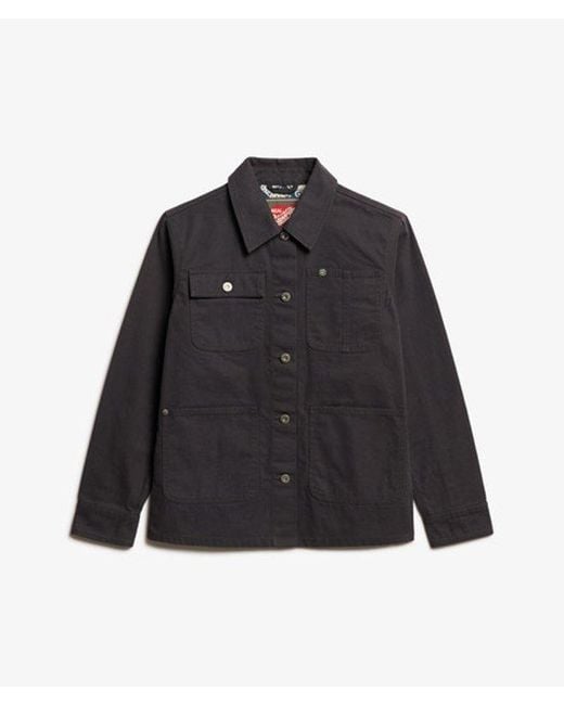 Superdry Black & Co Embroidered Chore Jacket
