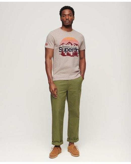 Pour des s t-shirt à motif great outdoors Superdry pour homme en coloris Natural