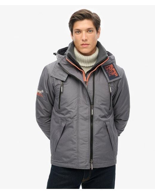 Superdry Gray & Co Classic Embroidered Mountain Sd Windcheater Jacket for men