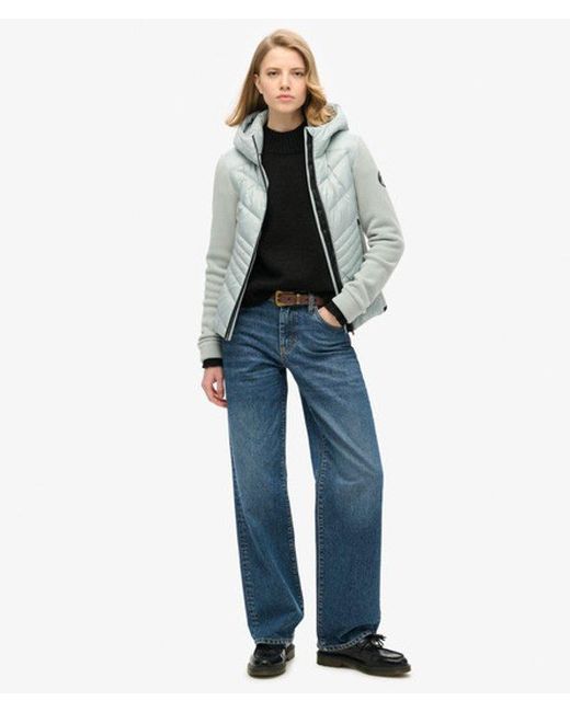 Superdry Blue & Co Ladies Slim Fit Hooded Storm Fleece Jacket