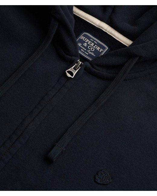 Superdry Blue & Co Essential Logo Zip Hoodie for men