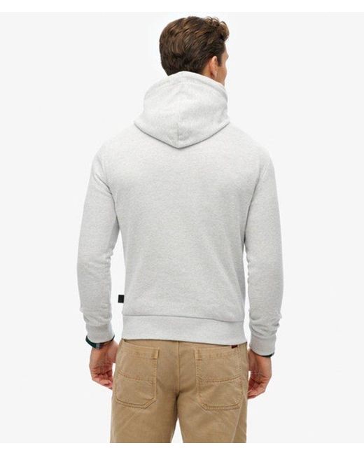 Superdry Gray Vintage Great Outdoors Hoodie for men