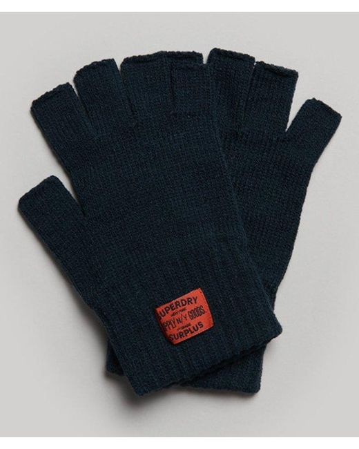 Superdry Blue & Co Workwear Knitted Gloves
