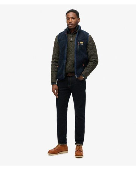 Superdry Blue & Co Outdoor Fleece Gilet for men