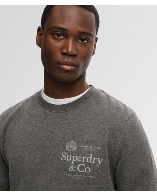 Superdry Gray & Co 1954 Company Relaxed Sweatshirt for men