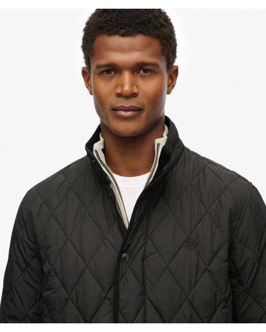 Superdry Black & Co Quilted Estate Jacket for men