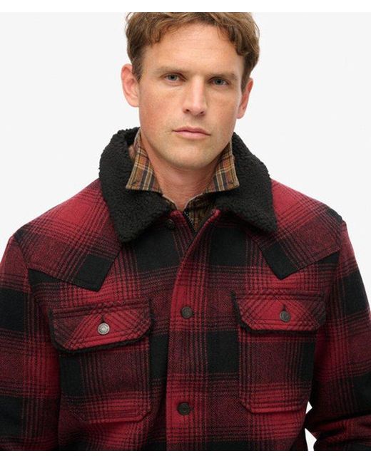 Superdry Red & Co The Merchant Store - Wool Chore Coat for men