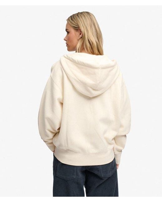 Superdry Natural & Co Luxe Casual Zip Hoodie
