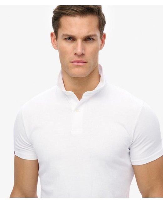Superdry White & Co Essential Jersey Polo Top for men