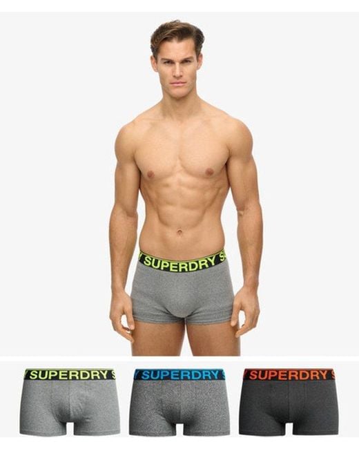 Superdry Triopak Slips in het Green voor heren
