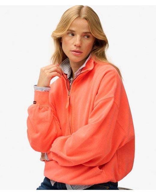 Superdry Orange & Co Studios Half Zip Sweatshirt