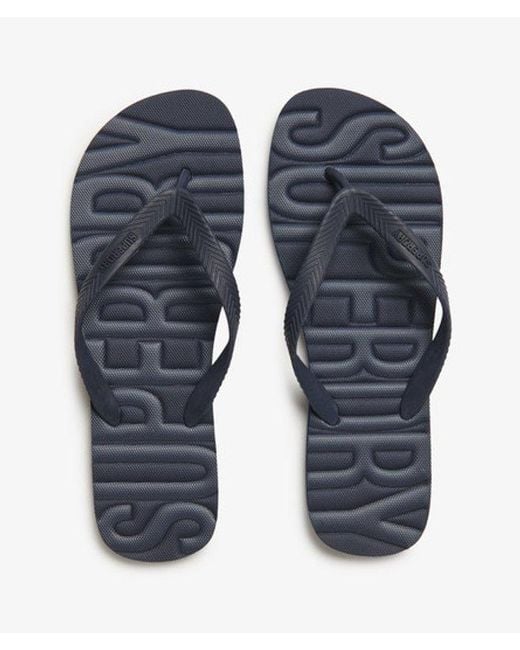 Superdry Blue & Co Vintage Flip Flops for men