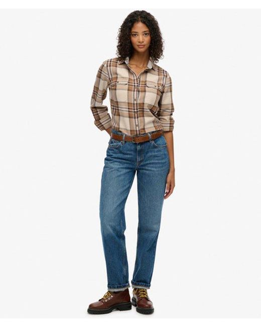 Superdry Brown & Co Lumberjack Check Flannel Shirt