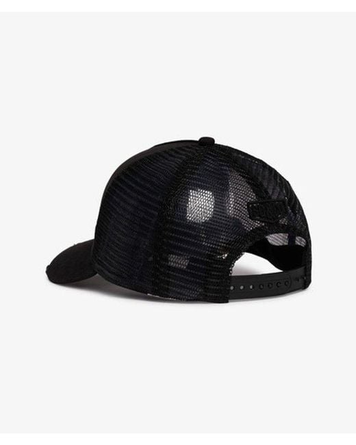 Superdry Black Mesh Trucker Cap