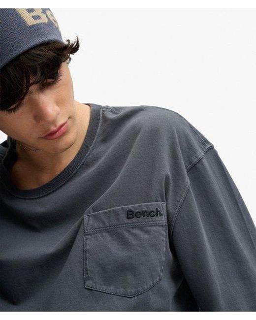 Superdry Black Bench X & Co Bench Boxy Long Sleeve Pocket Top for men