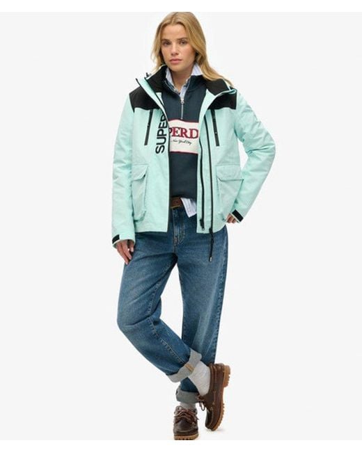 Superdry Green Colour Block Ultimate Windbreaker Jacket