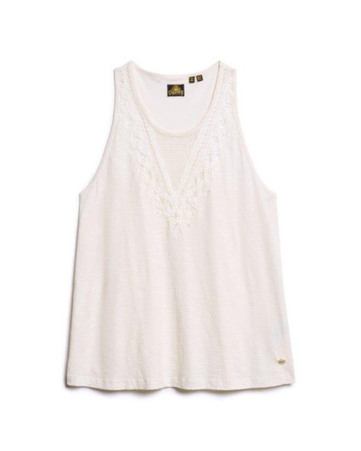 Superdry White & Co Jersey Lace Vest