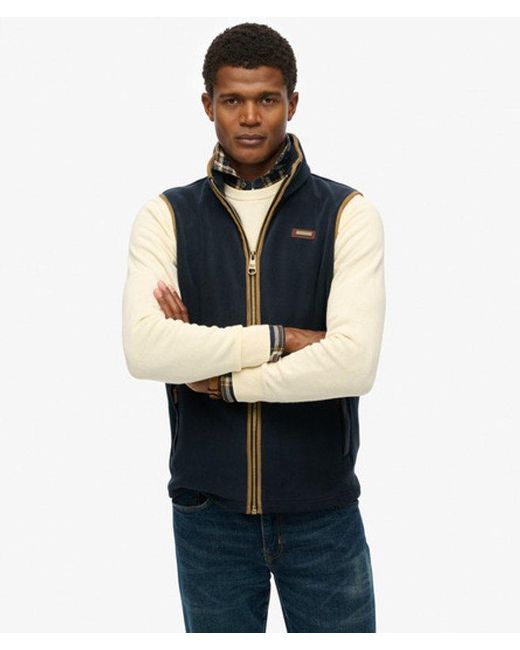 Superdry Blue & Co Estate Fleece Gilet for men