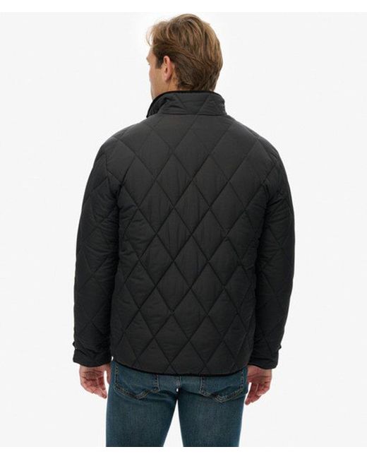 Superdry Black Quilted Estate Liner Jacket for men
