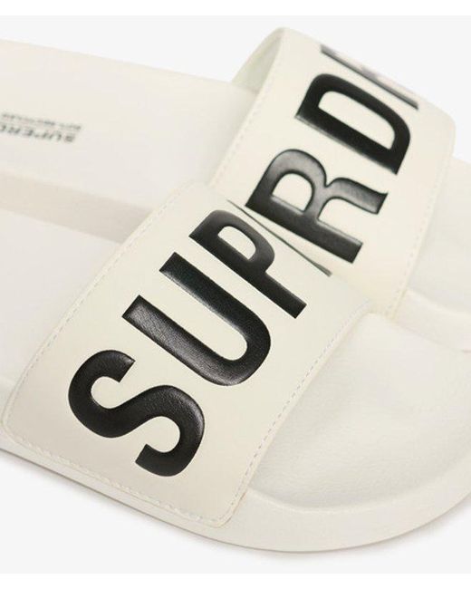 Superdry White & Co Vegan Core Pool Sliders