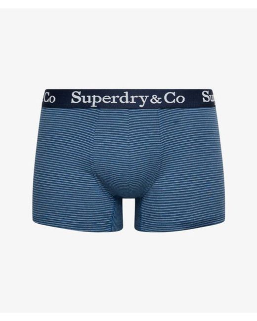 Superdry Blue & Co Trunk Triple Pack for men