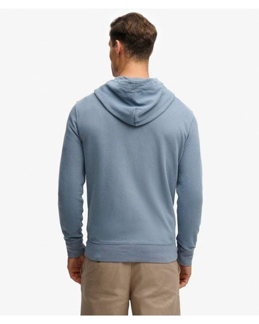 Homme Sweat À Capuche Zippé Essential Classic Taille Superdry pour homme en coloris Blue