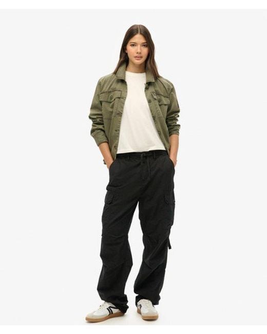 Superdry Black & Co Low Rise Para Cargo Pants