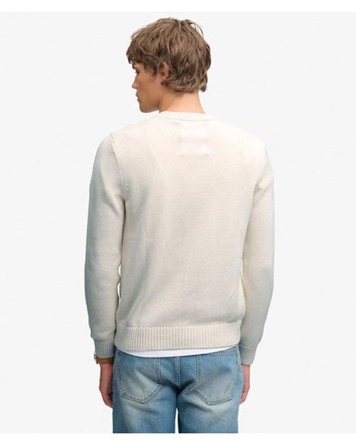 Superdry Gray & Co Preppy Cotton Jumper for men