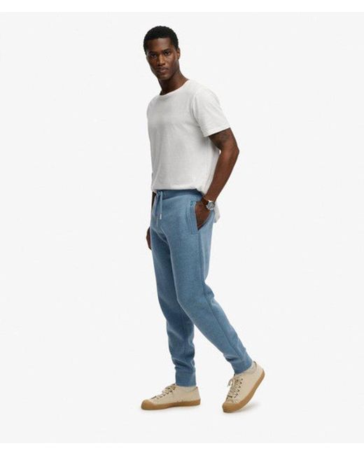 Superdry Blue & Co Vintage Logo Embroidered joggers for men