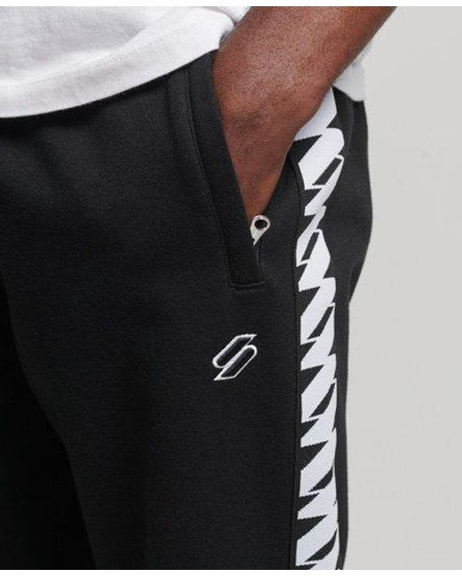Superdry Black Tape Track Pants for men