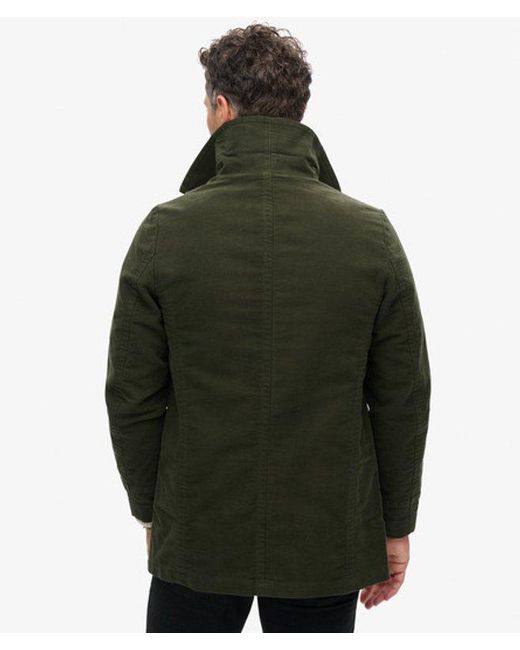 Superdry Green & Co The Merchant Store - Moleskin Pea Coat for men