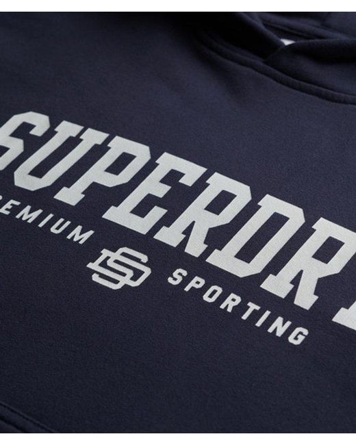 Superdry Blue Core Sport Hoodie for men