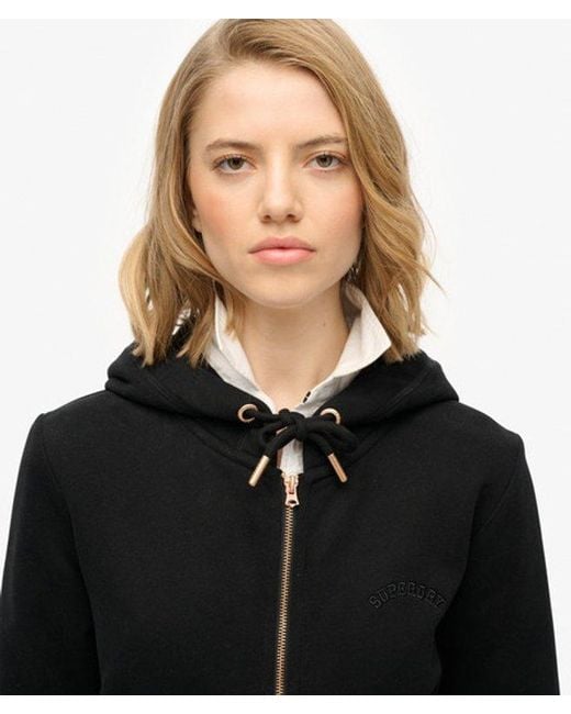Superdry Black & Co Essential Logo Zip Hoodie