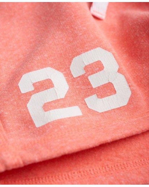 Superdry Pink Track & Field Shorts Snowy Phosphorescent Coral