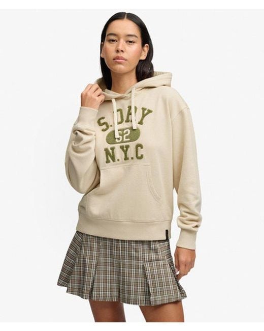 Superdry Natural & Co Vintage Prep Chenille Hoodie