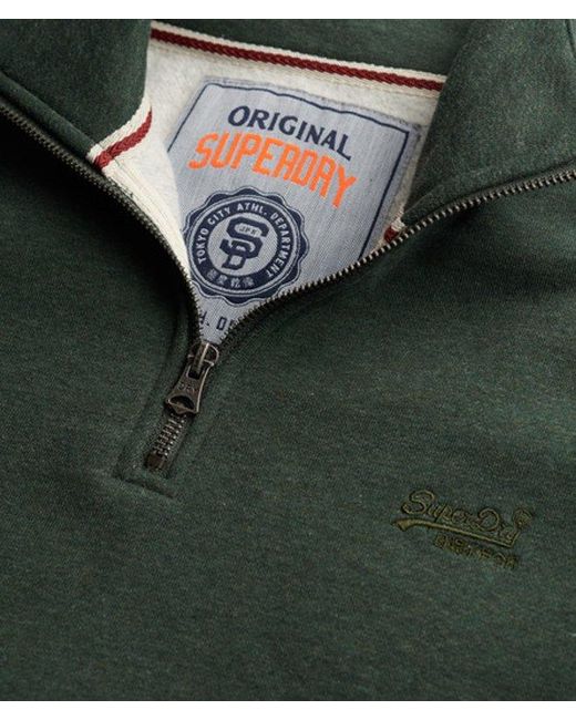 Superdry Green & Co Essential Logo Half Zip for men