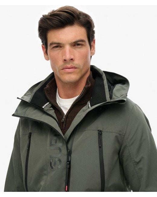 Superdry Green & Co Hooded Ultimate Embroidered Windbreaker for men