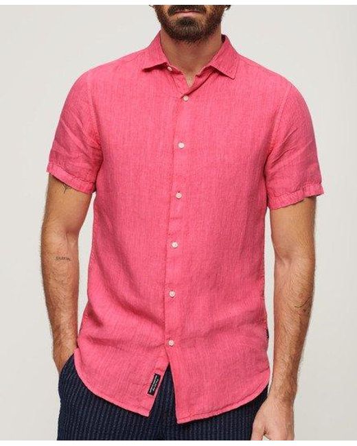 Superdry Red Studios Casual Linen Shirt for men