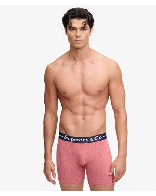 Superdry Red & Co Boxer Triple Pack for men