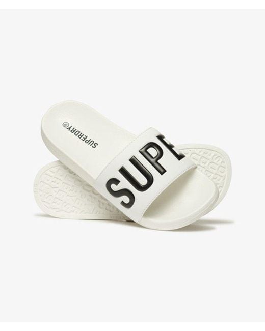 Superdry White & Co Core Pool Sliders
